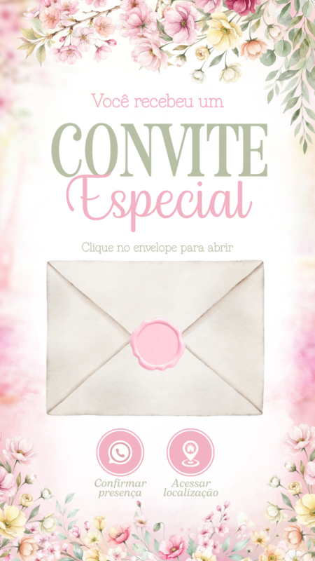 Convite Animado Plus - Jardim