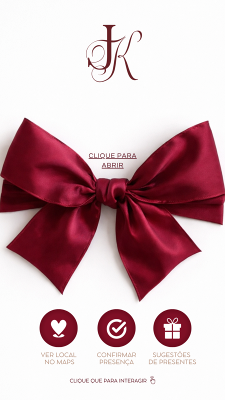 Convite Animado Plus - Casamento Marsala