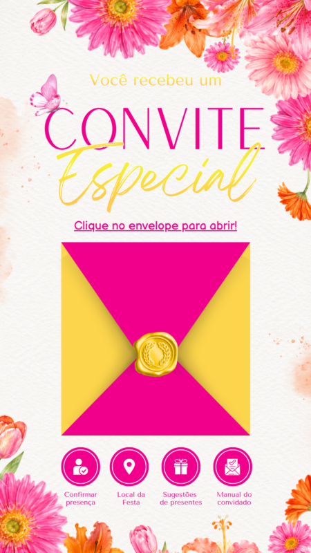 Convite Animado Plus - Tropical