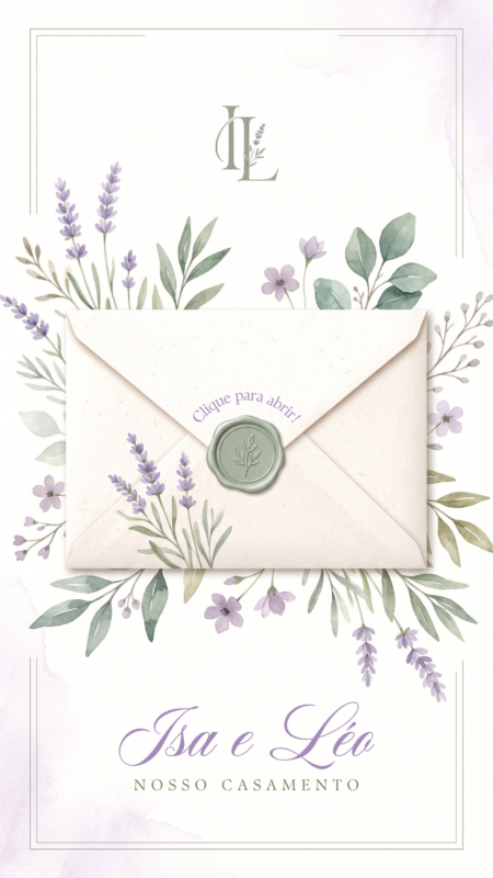 Convite Interativo - Casamento Lavanda