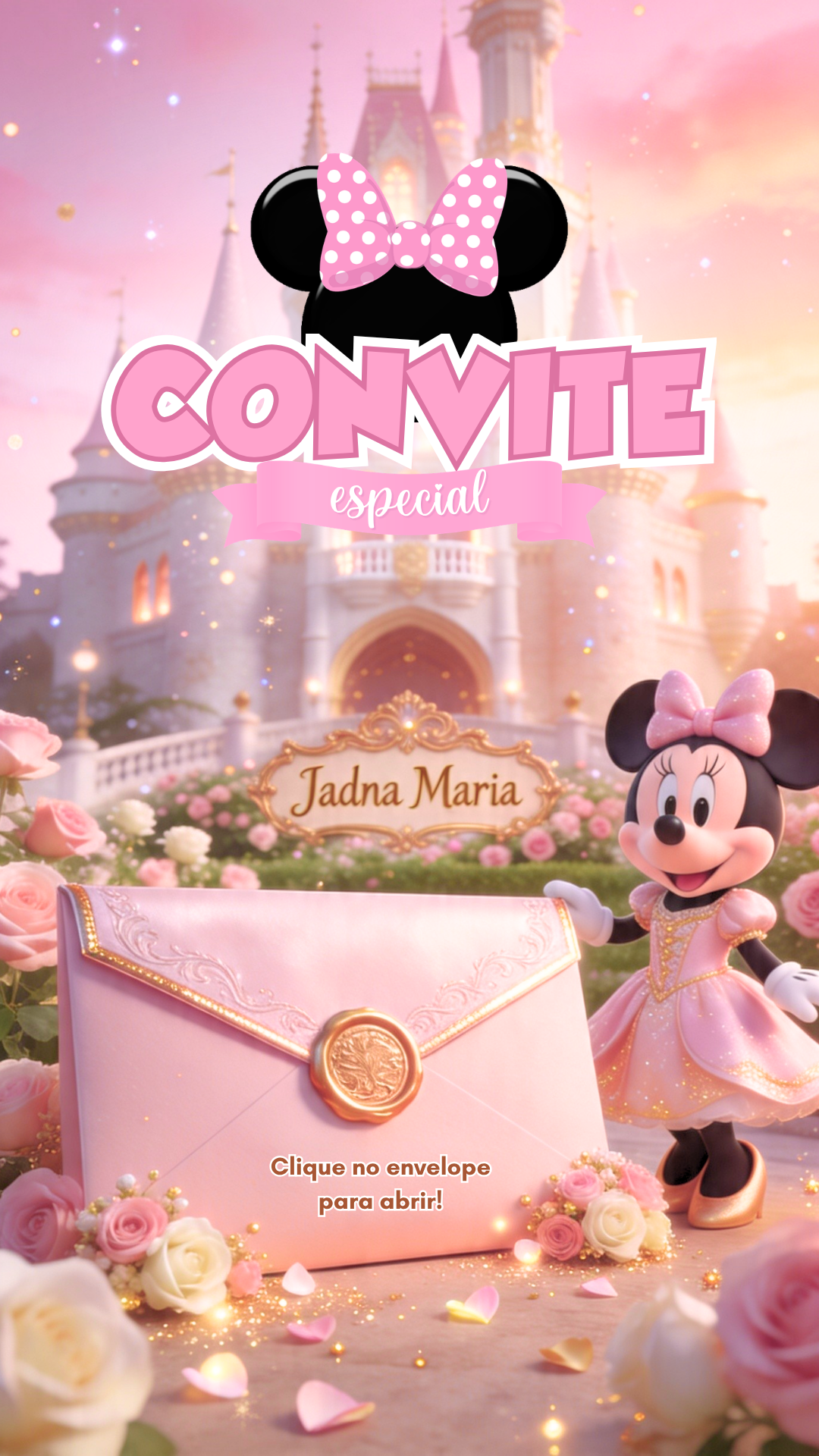 Convite Interativo - Castelo da Minnie