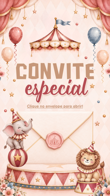 Convite Tecnológico - Circo