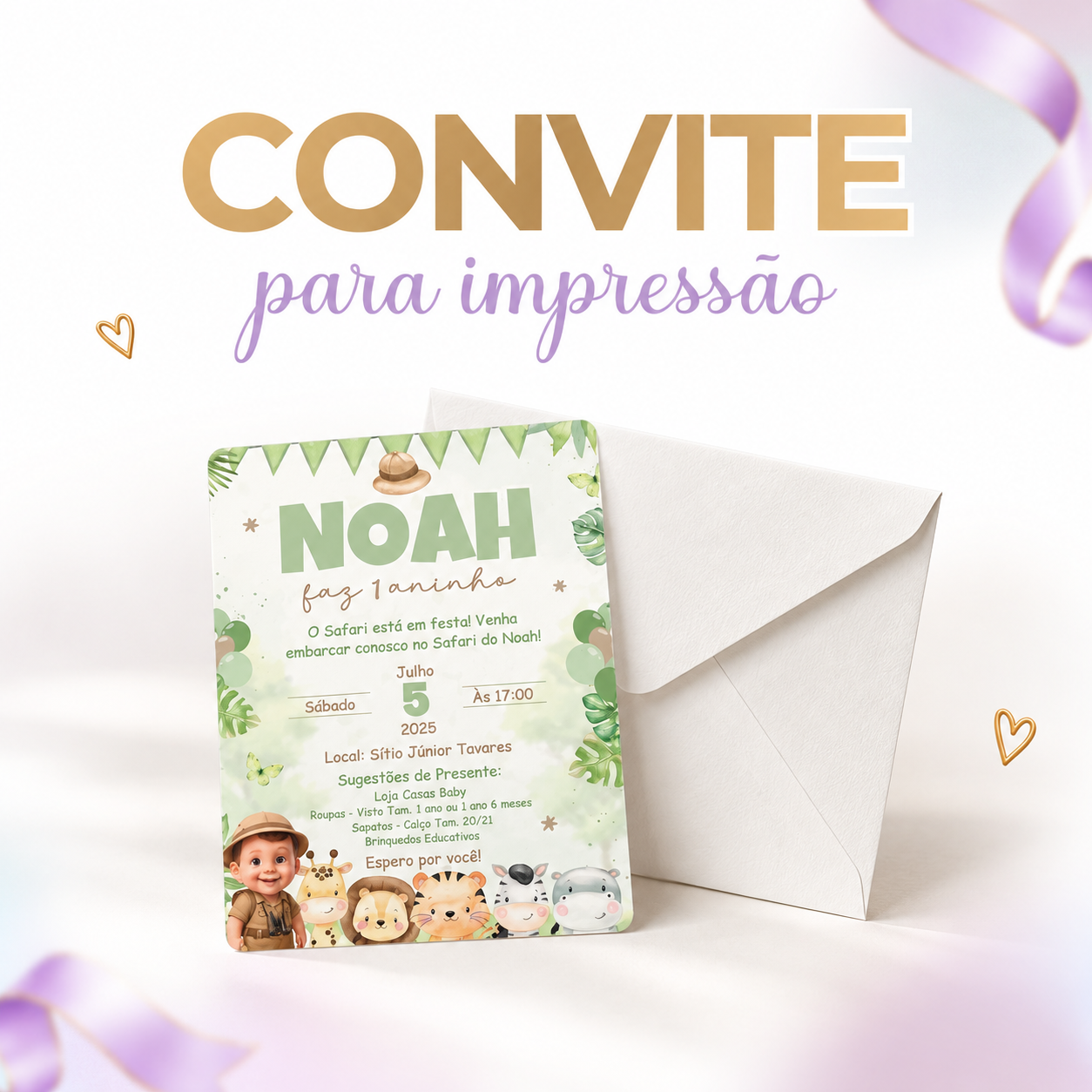 Convite para Impressão