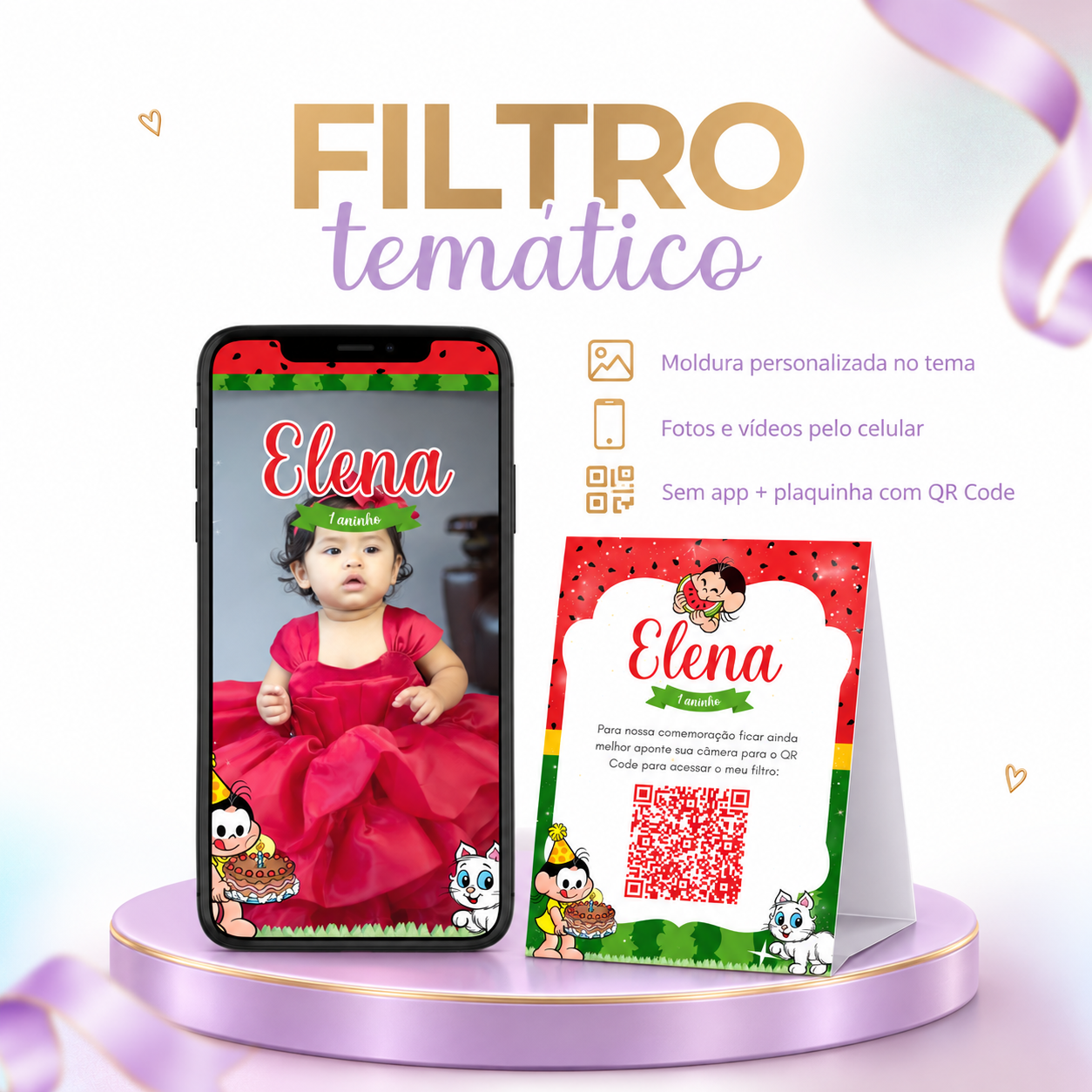 Filtro Temático para Fotos + Arte Qr Code