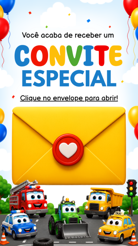 Convite Tecnológico - Meios de transporte
