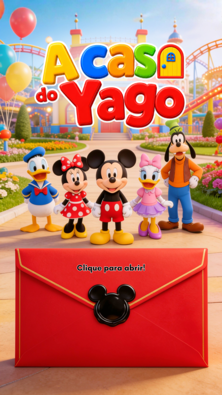 Convite Interativo - Turma do Mickey 2