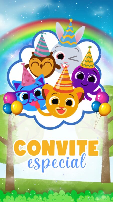 Convite Animado Plus - Bolofofos