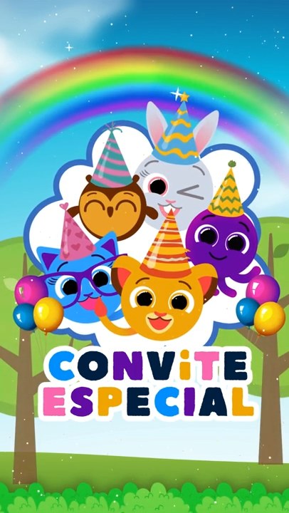 Convite Animado Plus - Bolofofos