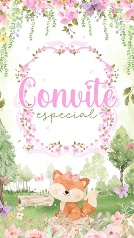Convite Animado Plus - Bosque Encantado