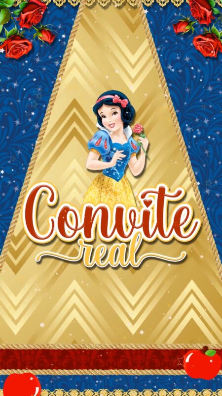 Convite Animado Plus - Branca de Neve