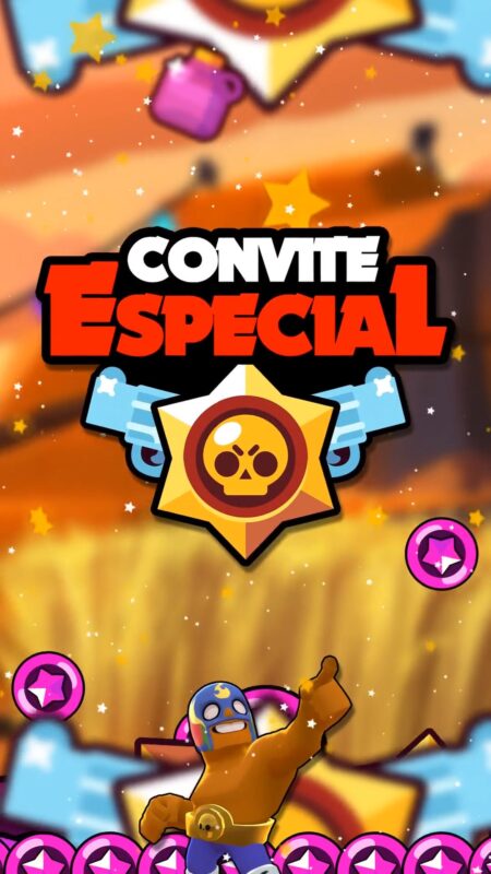 Convite Animado Plus - Brawl Stars