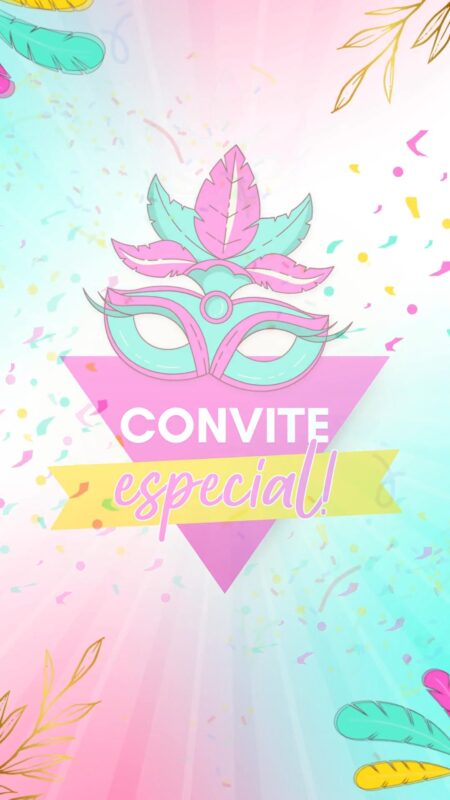 Convite Animado Plus - Carnaval