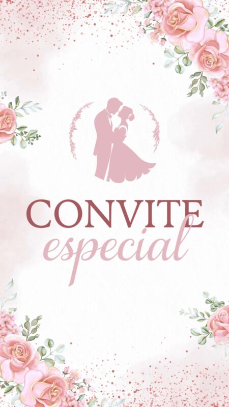 Convite Animado Plus - Convite de Casamento Rose