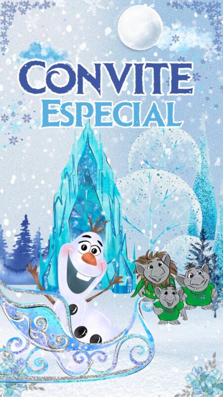 Convite Animado Plus - Frozen