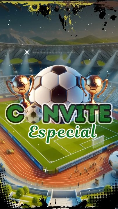 Convite Animado Plus - Futebol #1