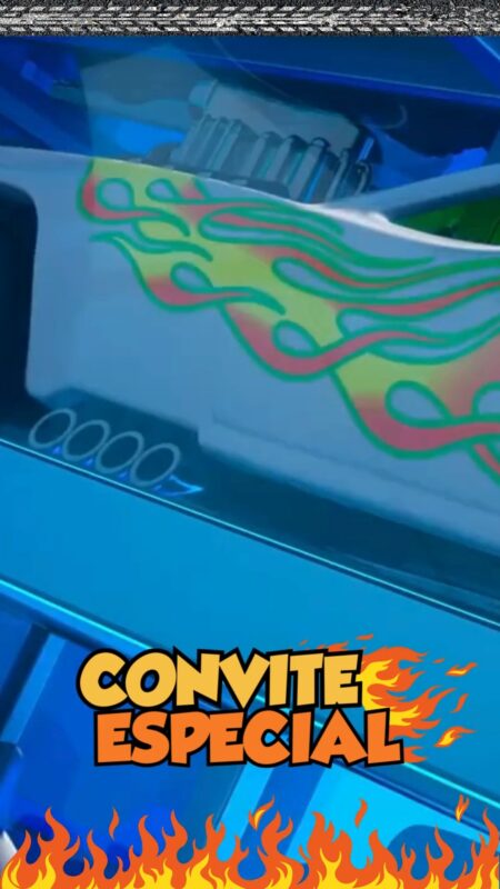 Convite Animado Plus - Hot Wheels