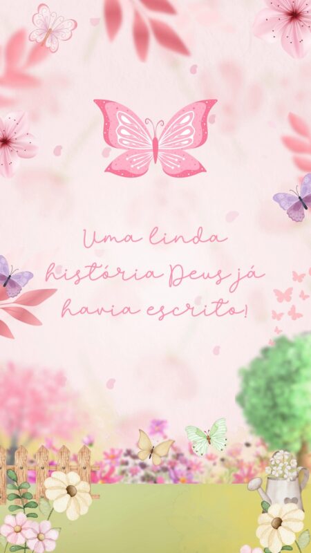 Convite Animado Plus - Jardim das Borboletas