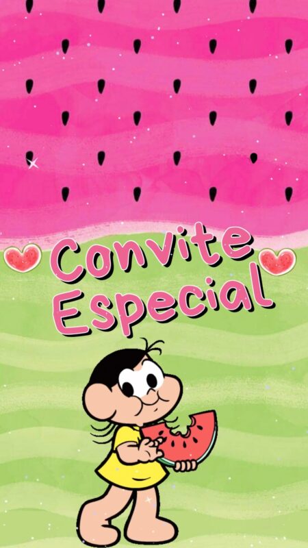 Convite Animado Plus - Magali Candy Color