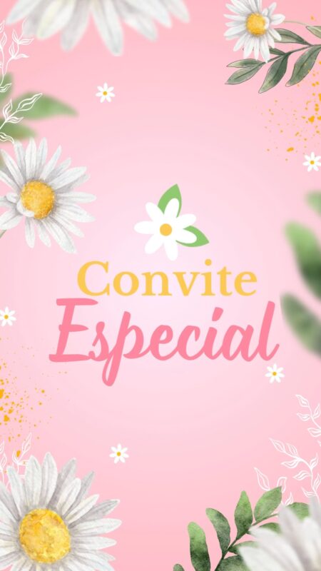 Convite Animado Plus - Margaridas