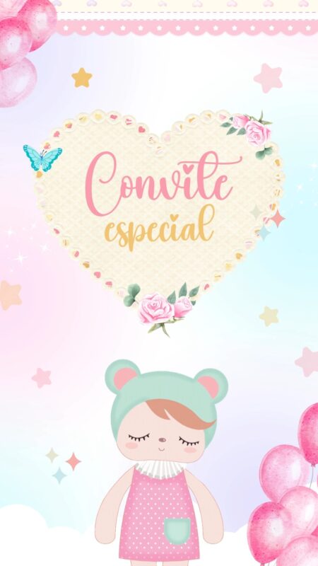 Convite Animado Plus - Metoo Dolls