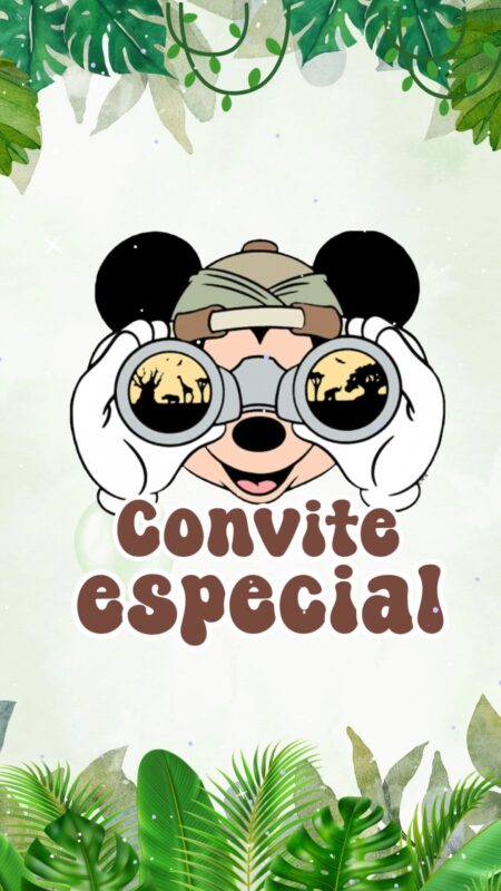 Convite Animado Plus - Mickey Safari #2