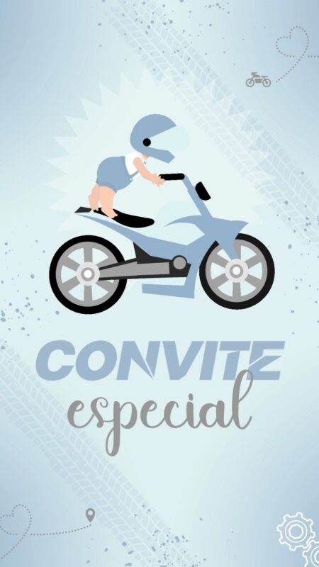 Convite Animado Plus - Moto