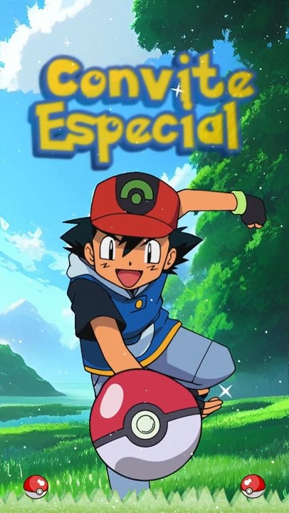 Convite Animado Plus - Pokémon