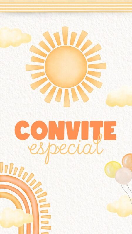 Convite Animado Plus - Primeira Volta ao Sol