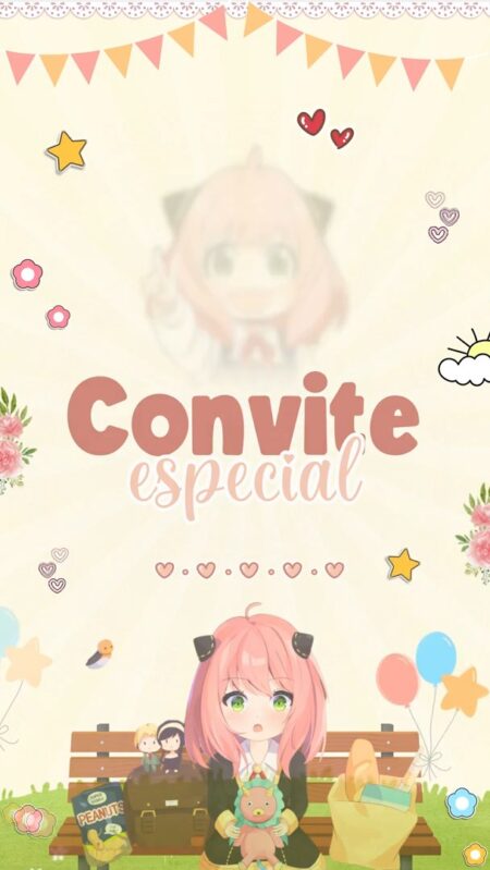 Convite Animado Plus - Spy x Familly