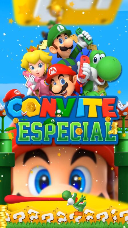 Convite Animado Plus - Super Mario World