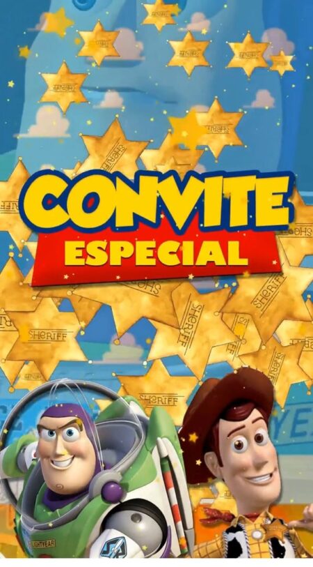 Convite Animado Plus - Toy Story