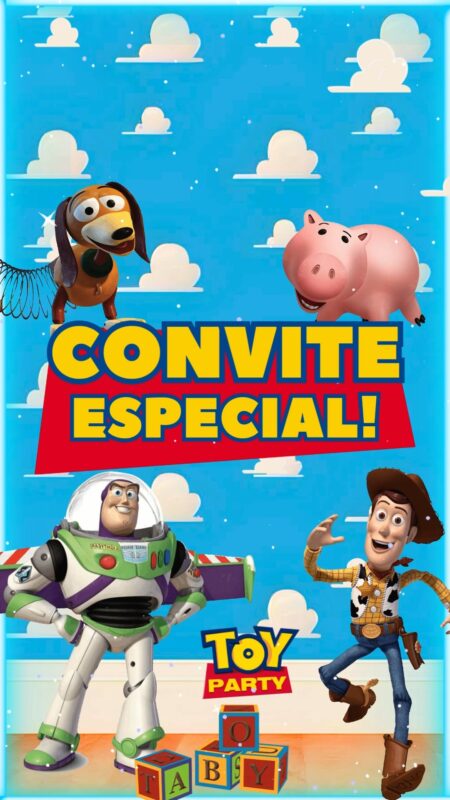 Convite Animado Plus - Toy Story