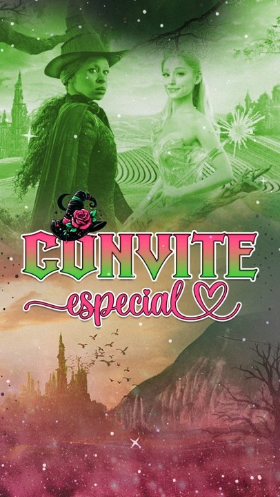 Convite Animado Plus - Wicked