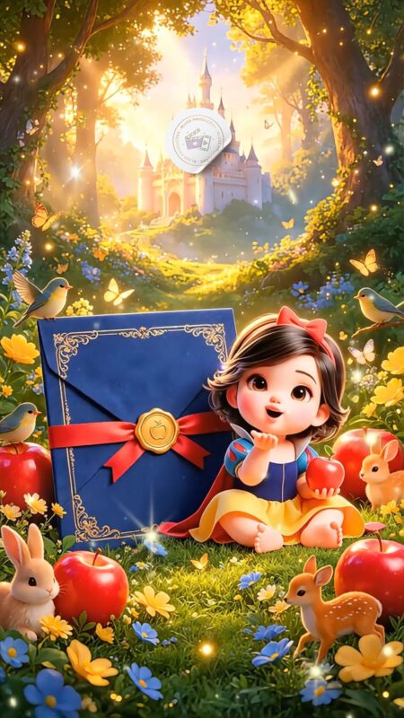Convite Cinemágico Interativo - Branca de Neve Baby 2