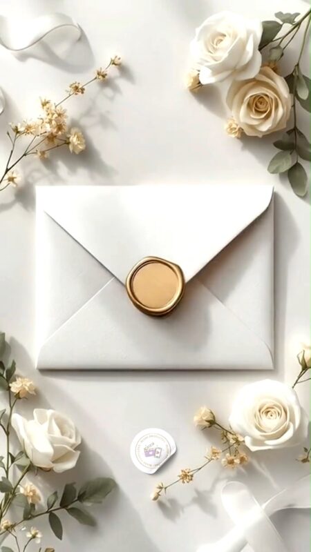 Convite Cinemágico Interativo - Casamento Branco - 1 Cena