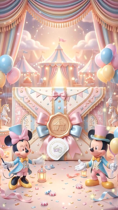 Convite Cinemágico Interativo - Circo da Minnie 2