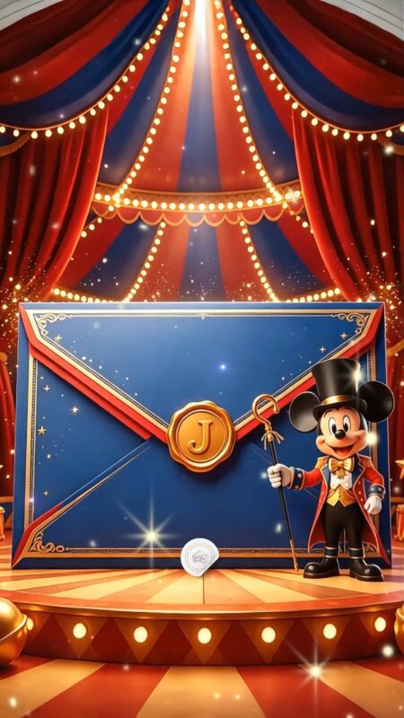 Convite Cinemágico Interativo - Circo do Mickey 2
