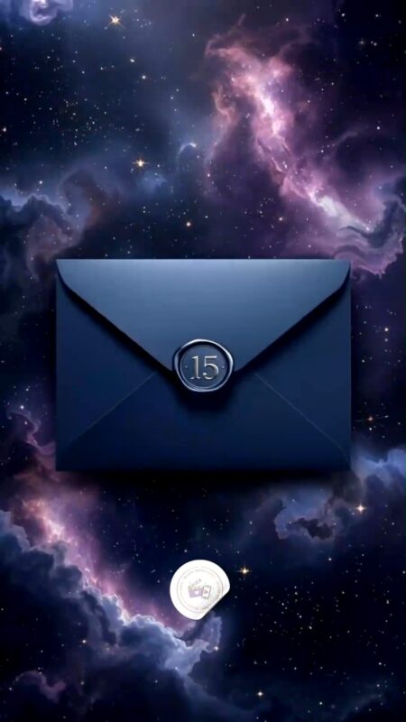 Convite Cinemágico Interativo - Galaxia - 15 Anos - 1 Cena