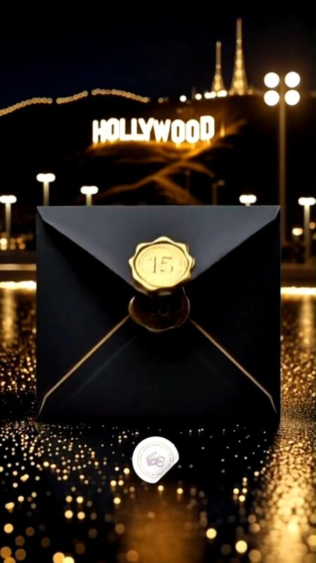 Convite Cinemágico Interativo - Hollywood - 15 Anos - 1 Cena