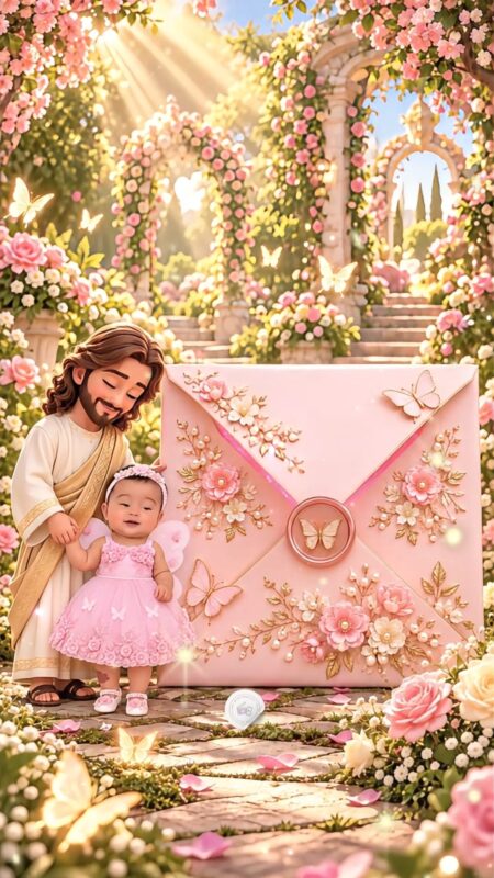 Convite Cinemágico Interativo - Jardim com Jesus
