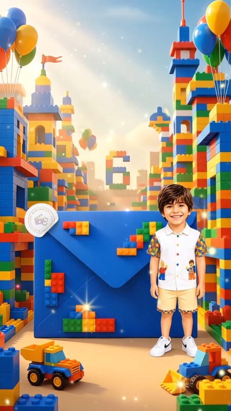 Convite Cinemágico Interativo - Lego