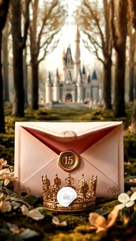 Convite Cinemágico Interativo - Realeza - 15 Anos - 1 Cena