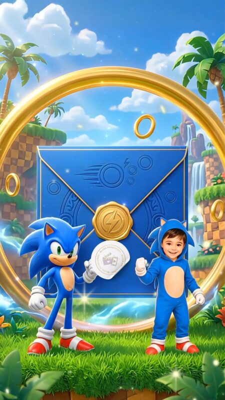 Convite Cinemágico Interativo - Sonic 2