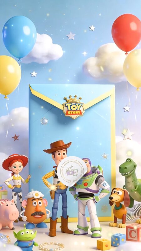 Convite Cinemágico Interativo - Toy Story Tons Candy