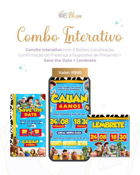 Combo Interativo Simples - Artes em Portfólio