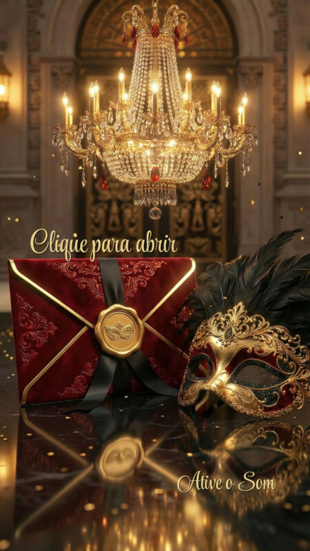 Convite Cinemágico Interativo - 15 anos - Baile de Máscaras