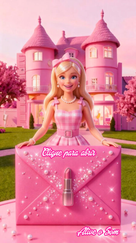 Convite Cinemágico Interativo - Barbie