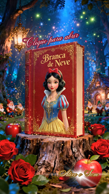 Convite Cinemágico Interativo - Branca de Neve