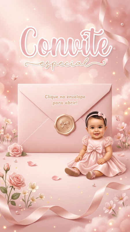 Convite Cinemágico Interativo - Laços Cine - 1 Cena