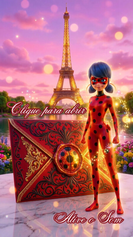 Convite Cinemágico Interativo - Lady Bug